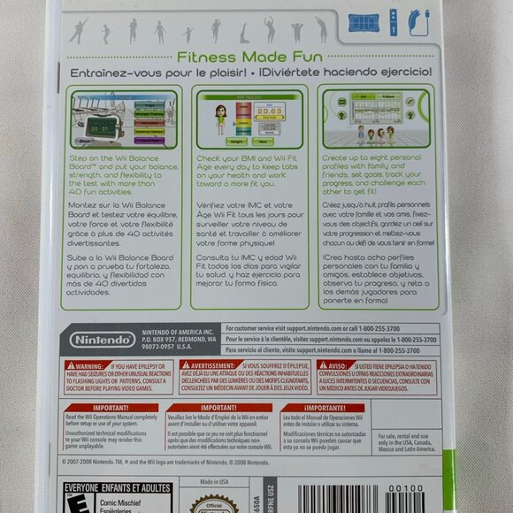 Wii Fit For Nintendo Wii Complete In Case With Manual and Game Disc Fitness Fun - Picture 2 of 5